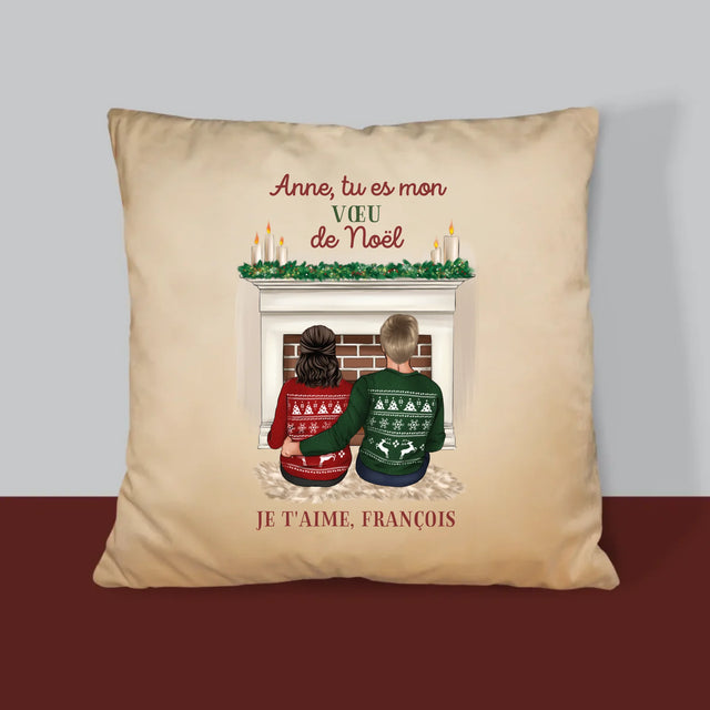 La Création Du Personnage: Couple De Noël - Coussin 
