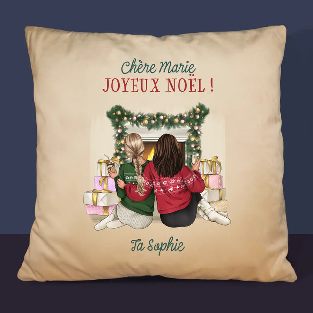 La Création Du Personnage: Amies De Noël - Coussin 