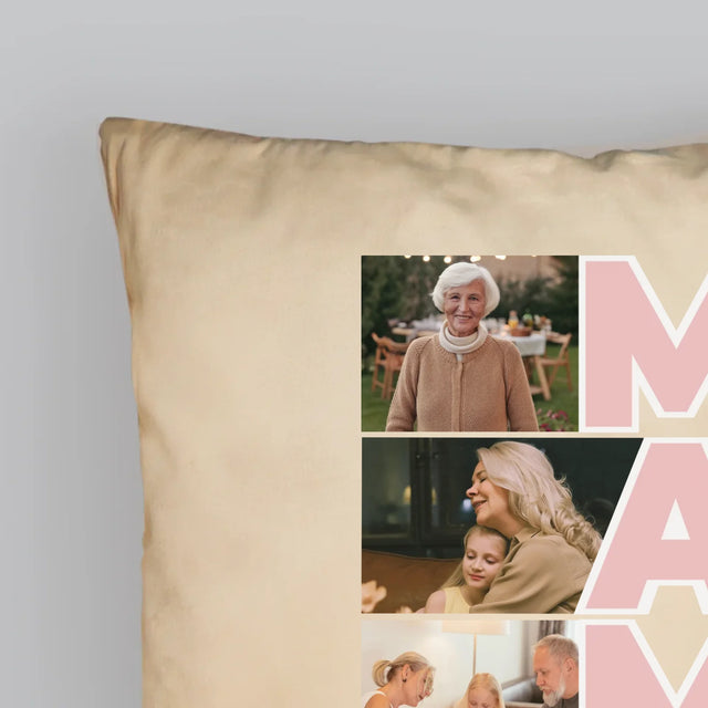 Le Collage Photo: Mamie - Coussin 