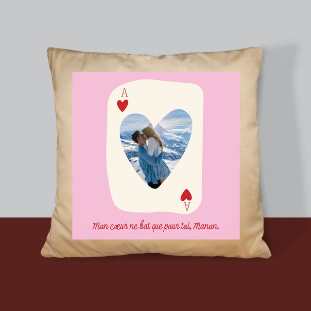 La Photo Et Un Texte: Carte De Saint-Valentin - Coussin 