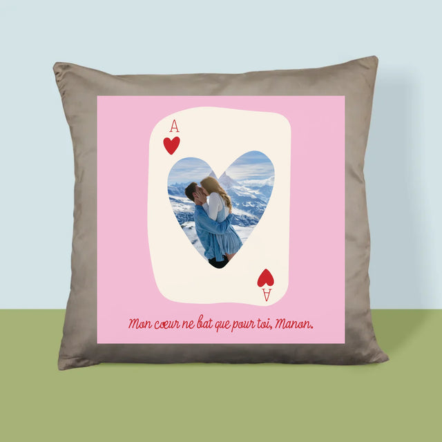 La Photo Et Un Texte: Carte De Saint-Valentin - Coussin 