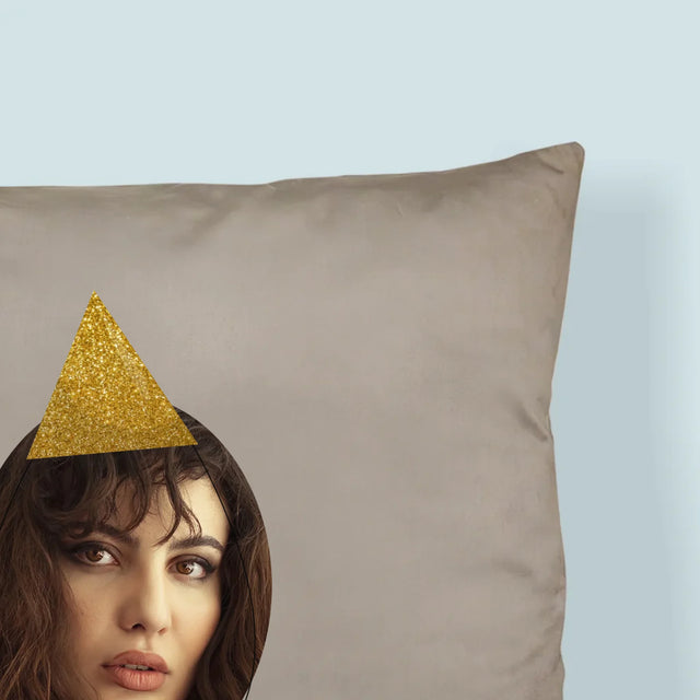 La Photo Et Un Texte: Chapeau Le 40E Anniversaire - Coussin 