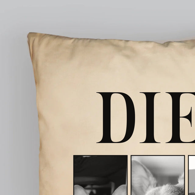 Le Collage Photo: Un Classique Bootleg Avec Un Animal - Coussin 