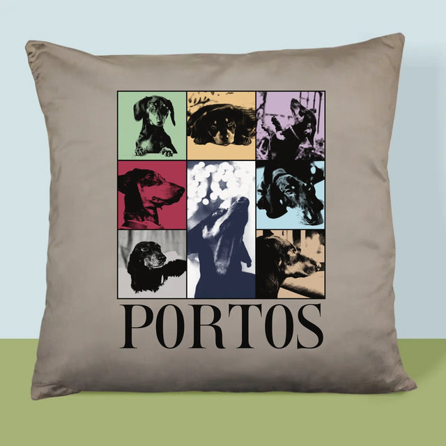 Le Collage Photo: L'Animal Comme Taylor - Coussin 