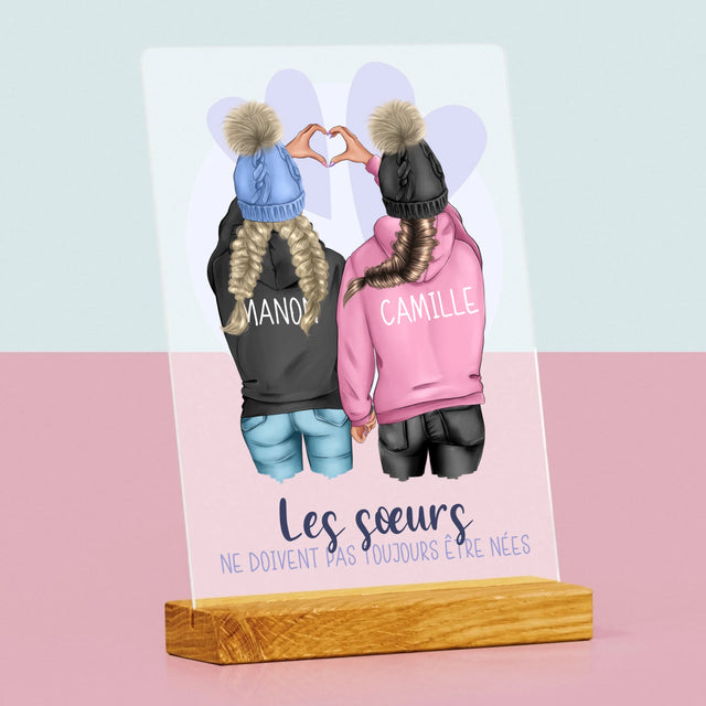 La Création Du Personnage: Amies De L'Hiver - Impression Sur Verre Acrylique 