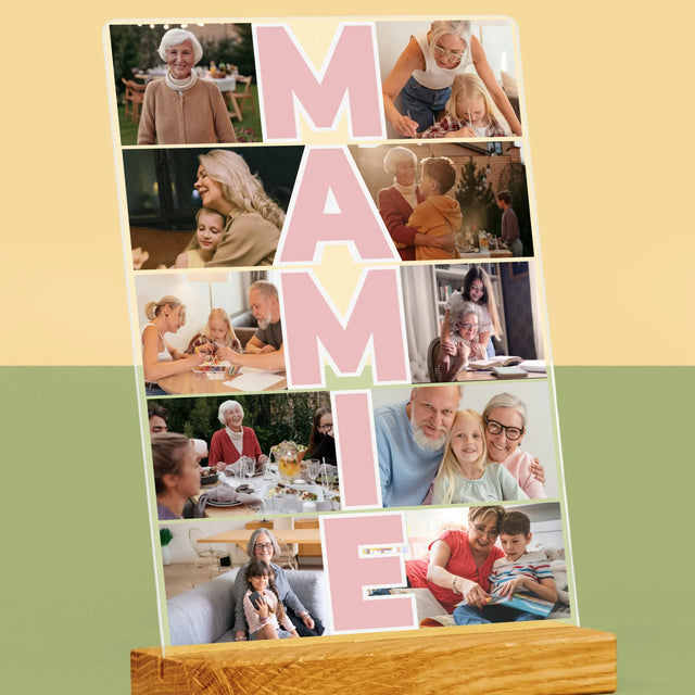 Le Collage Photo: Mamie - Impression Sur Verre Acrylique 