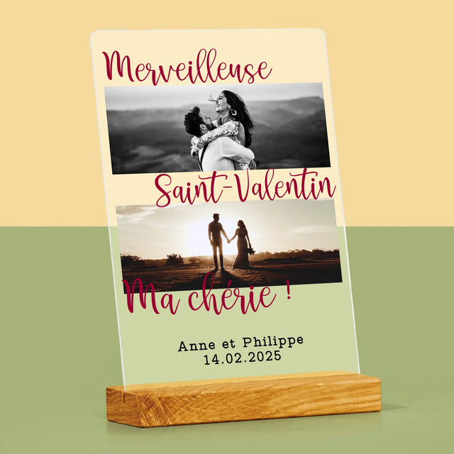 Le Collage Photo: Merveilleuse Saint-Valentin - Impression Sur Verre Acrylique 