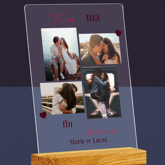 Le Collage Photo: Tu Es Ma Fin Heureuse - Impression Sur Verre Acrylique 