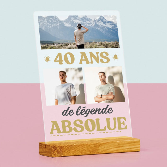 Le Collage Photo: 40 Ans De Légende - Impression Sur Verre Acrylique 