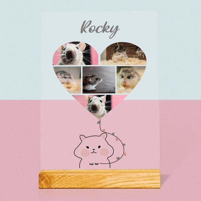 Le Collage Photo: Hamster - Impression Sur Verre Acrylique 