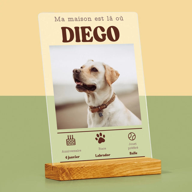 La Photo Et Un Texte: Métrique, Animal - Impression Sur Verre Acrylique 