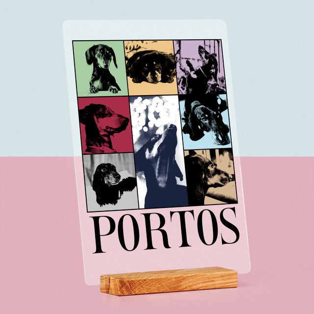 Le Collage Photo: L'Animal Comme Taylor - Impression Sur Verre Acrylique 