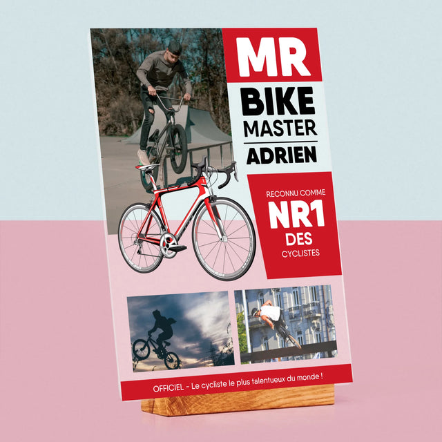 La Couverture De Magazine: Mr Bike Master - Impression Sur Verre Acrylique 