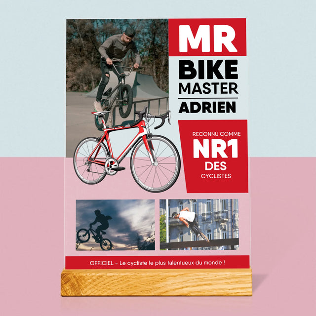 La Couverture De Magazine: Mr Bike Master - Impression Sur Verre Acrylique 