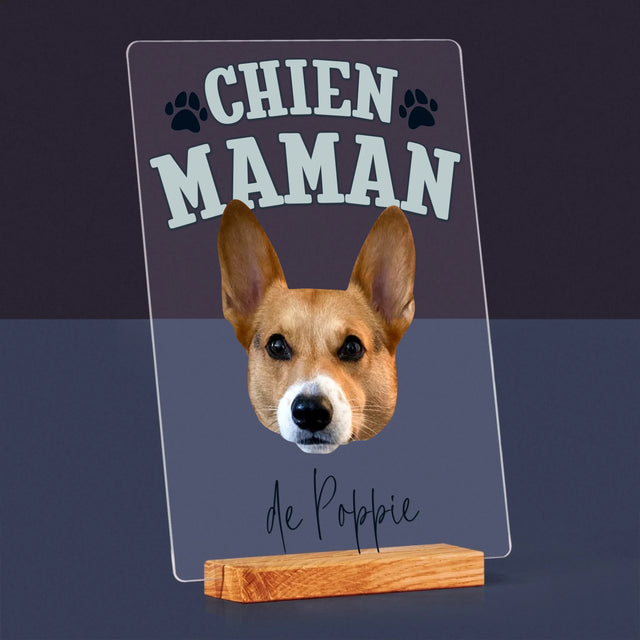 Ton Personnage: Chien Maman - Impression Sur Verre Acrylique 