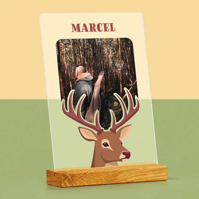 La Photo Et Un Texte: Le Cerf - Impression Sur Verre Acrylique 