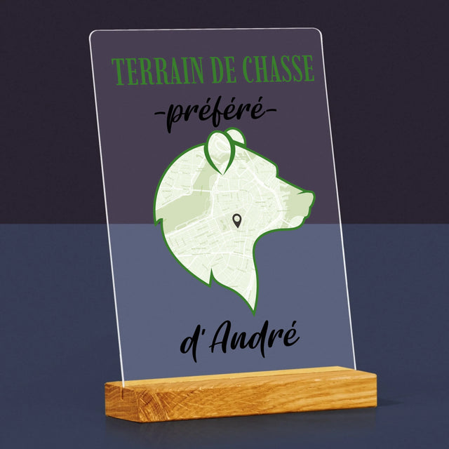Le Plan De Ville: Terrain De Chasse Préféré - Impression Sur Verre Acrylique 