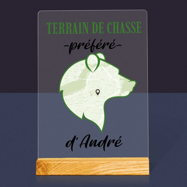 Le Plan De Ville: Terrain De Chasse Préféré - Impression Sur Verre Acrylique 