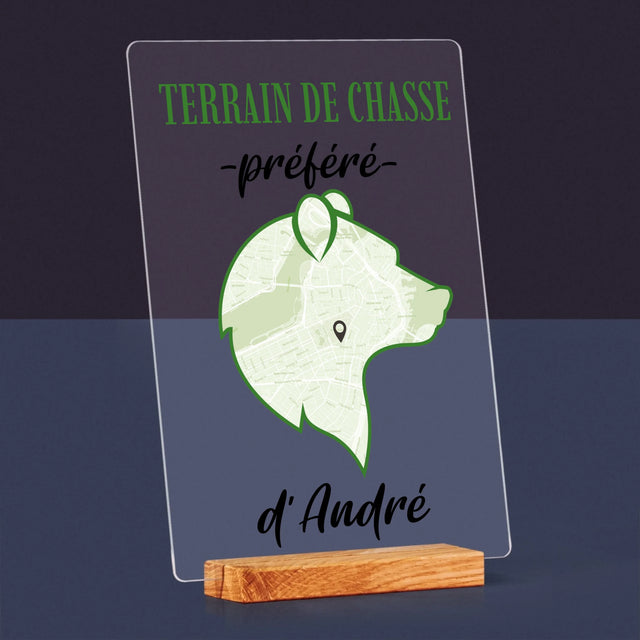 Le Plan De Ville: Terrain De Chasse Préféré - Impression Sur Verre Acrylique 