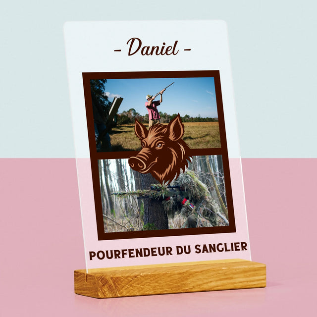 Le Collage Photo: Pourfendeur Du Sanglier - Impression Sur Verre Acrylique 