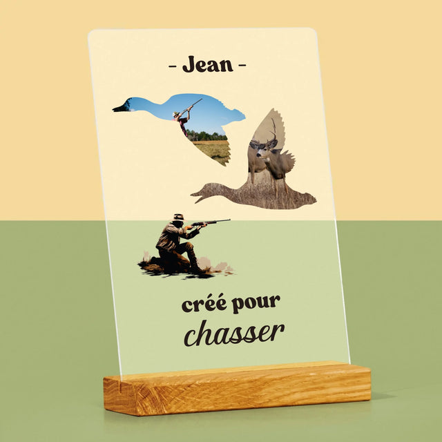 Forme Des Photos: Créé Pour Chasser - Impression Sur Verre Acrylique 