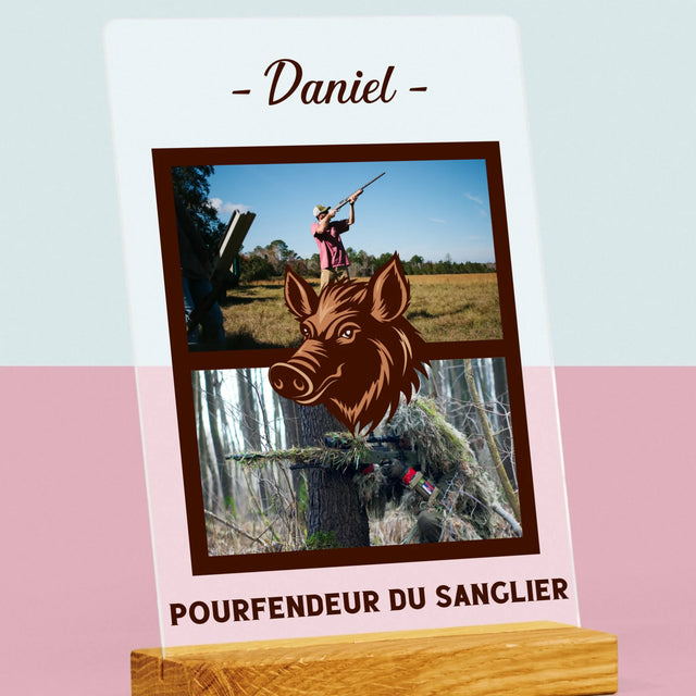 Le Collage Photo: Pourfendeur Du Sanglier - Impression Sur Verre Acrylique 