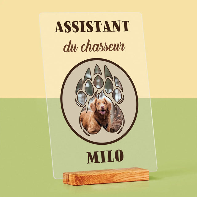 Forme Des Photos: Assistant Du Chasseur - Impression Sur Verre Acrylique 