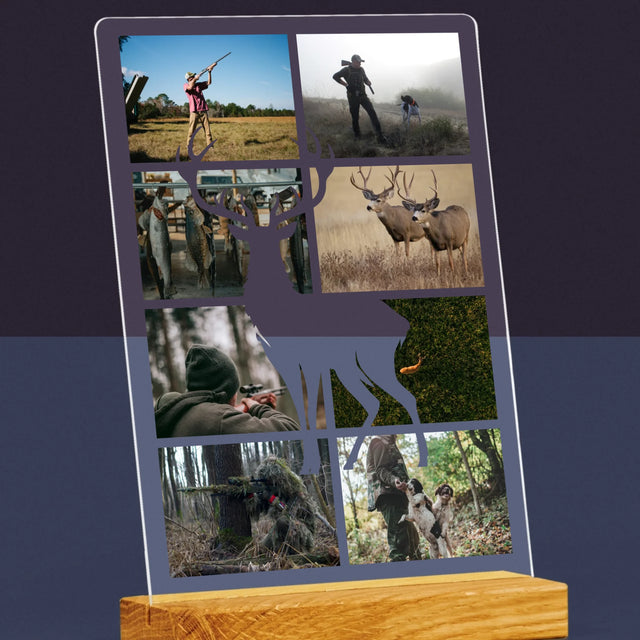 Le Collage Photo: Chasseur - Impression Sur Verre Acrylique 