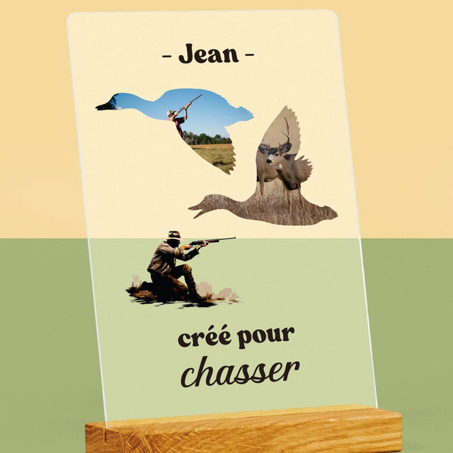 Forme Des Photos: Créé Pour Chasser - Impression Sur Verre Acrylique 