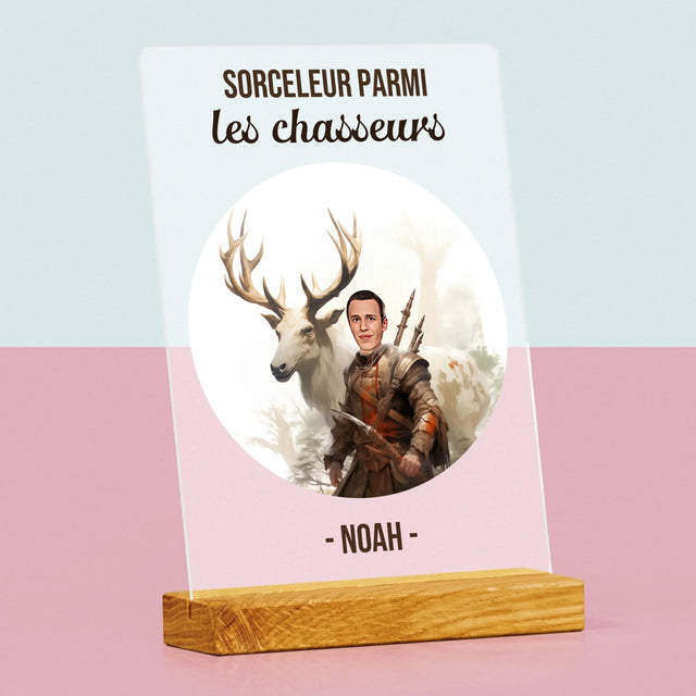 Ton Personnage: Sorceleur Parmi Les Chasseurs - Impression Sur Verre Acrylique 