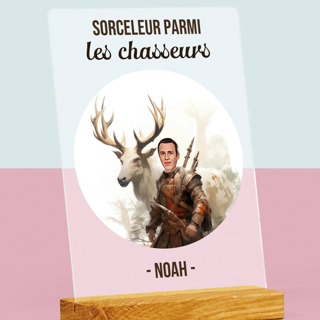 Ton Personnage: Sorceleur Parmi Les Chasseurs - Impression Sur Verre Acrylique 