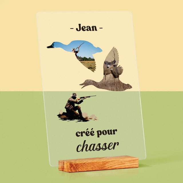 Forme Des Photos: Créé Pour Chasser - Impression Sur Verre Acrylique 