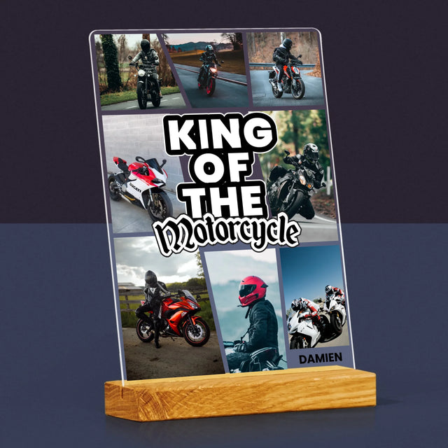 Le Collage Photo: King Of The Motorcycle - Impression Sur Verre Acrylique 