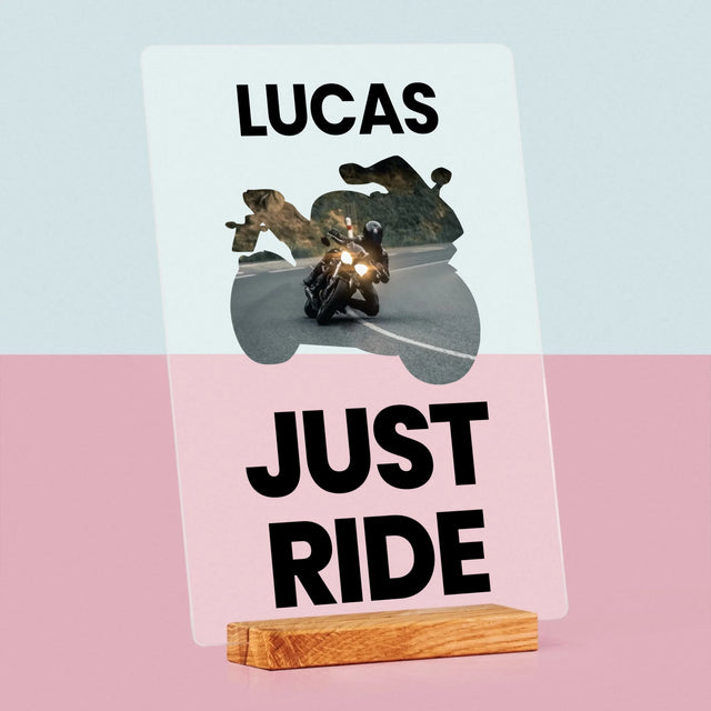 Forme Des Photos: Just Ride - Impression Sur Verre Acrylique 