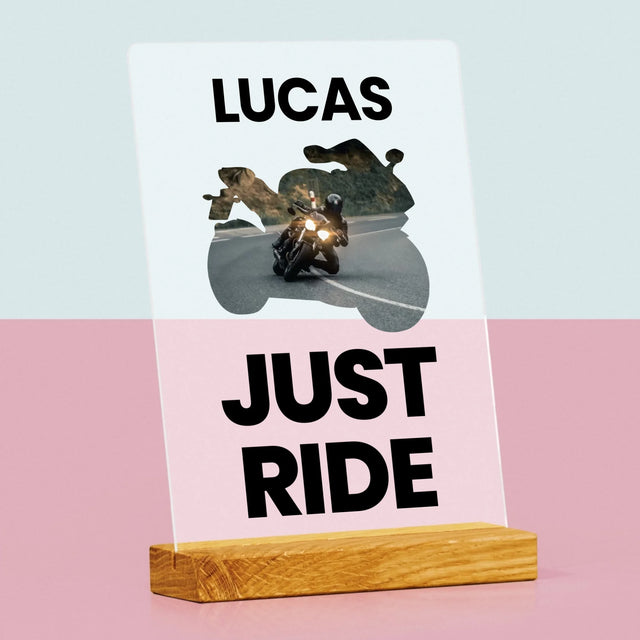 Forme Des Photos: Just Ride - Impression Sur Verre Acrylique 