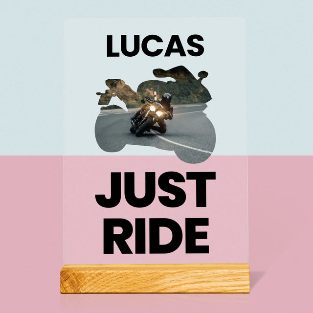 Forme Des Photos: Just Ride - Impression Sur Verre Acrylique 