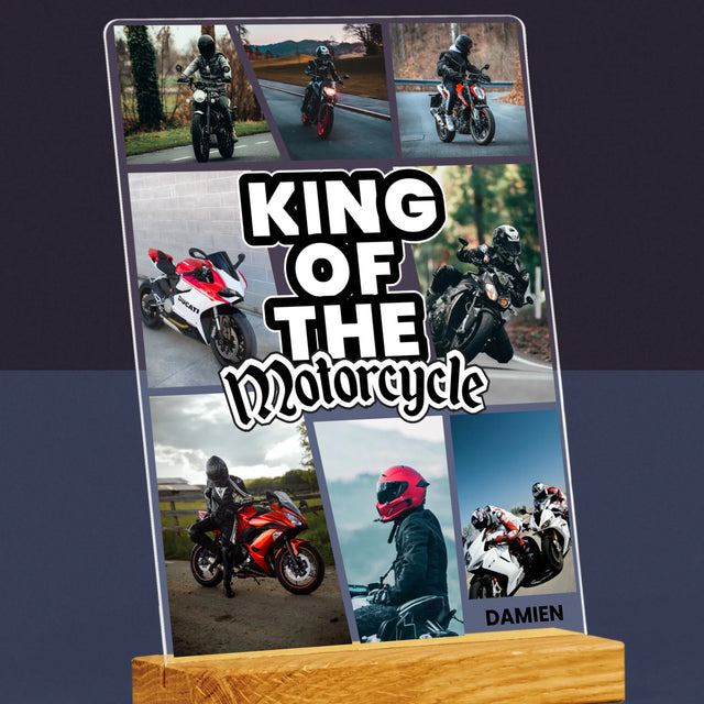 Le Collage Photo: King Of The Motorcycle - Impression Sur Verre Acrylique 