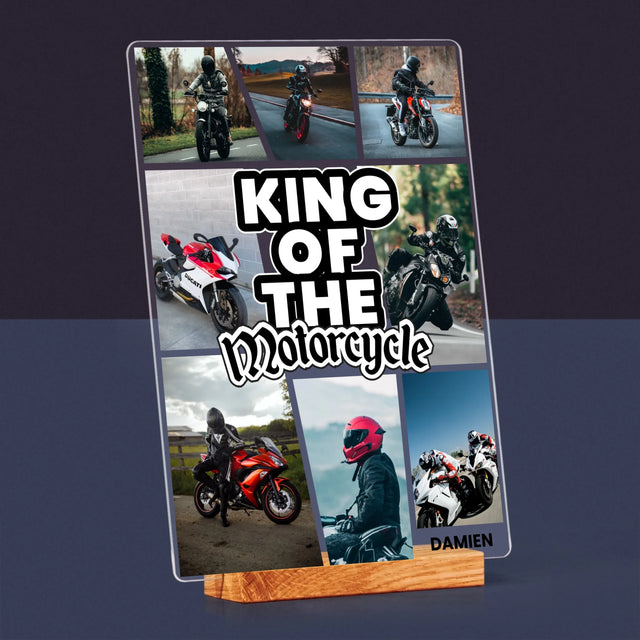 Le Collage Photo: King Of The Motorcycle - Impression Sur Verre Acrylique 