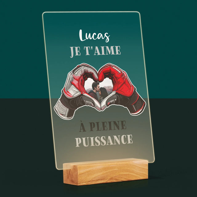 La Photo Et Un Texte: Je T'Aime À Pleine Puissance - Impression Sur Verre Acrylique 