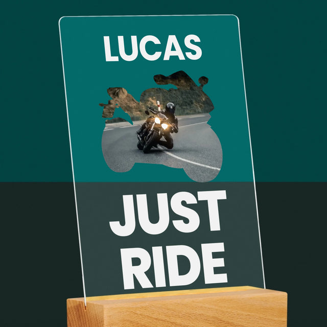 Forme Des Photos: Just Ride - Impression Sur Verre Acrylique 