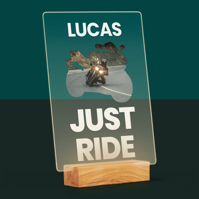 Forme Des Photos: Just Ride - Impression Sur Verre Acrylique 