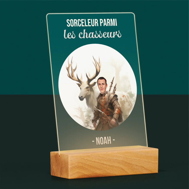 Ton Personnage: Sorceleur Parmi Les Chasseurs - Impression Sur Verre Acrylique 