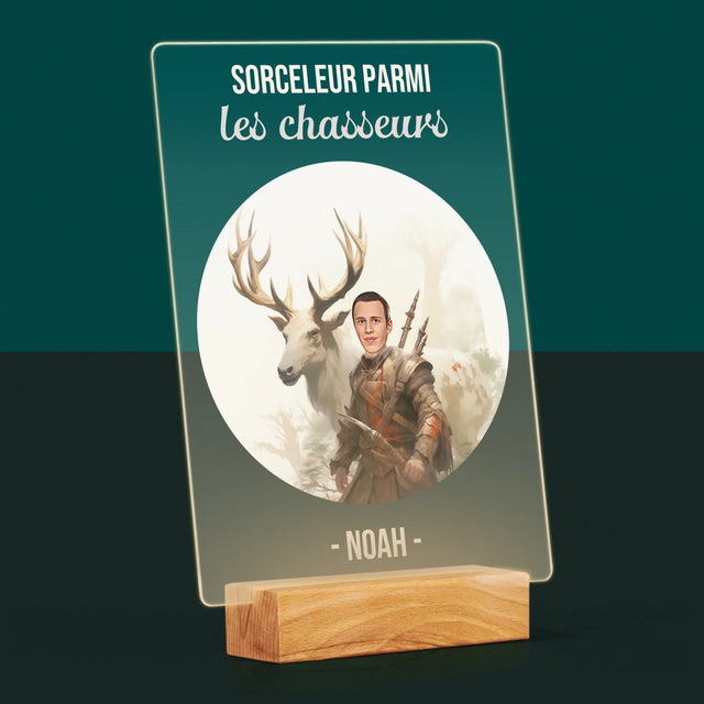 Ton Personnage: Sorceleur Parmi Les Chasseurs - Impression Sur Verre Acrylique 