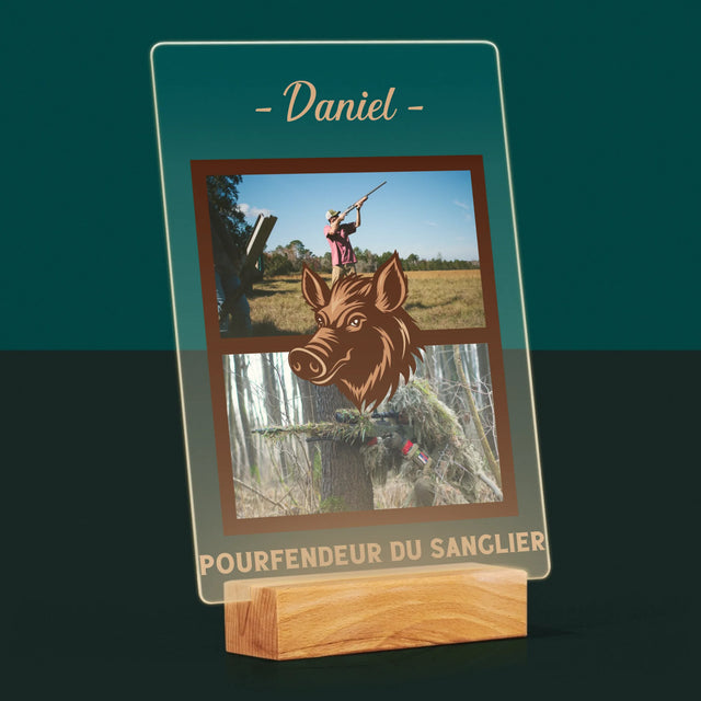 Le Collage Photo: Pourfendeur Du Sanglier - Impression Sur Verre Acrylique 
