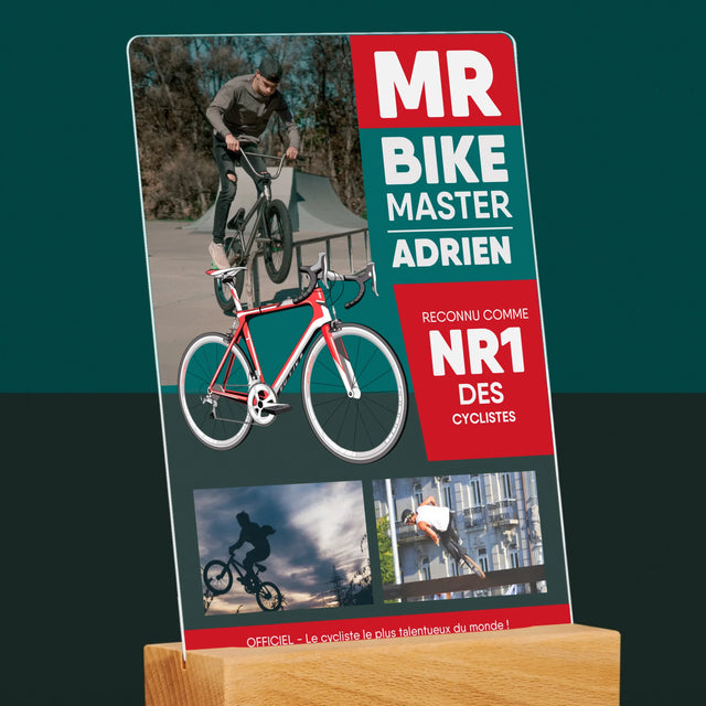 La Couverture De Magazine: Mr Bike Master - Impression Sur Verre Acrylique 