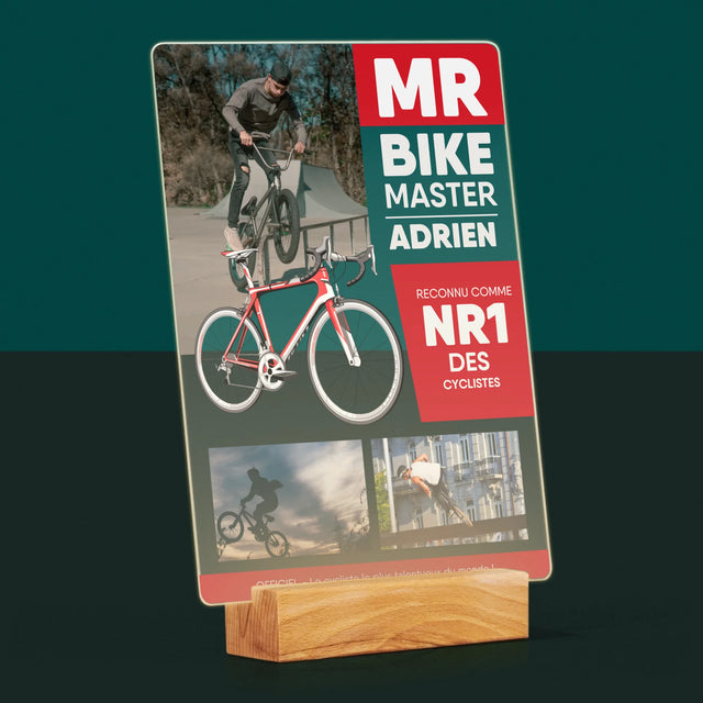 La Couverture De Magazine: Mr Bike Master - Impression Sur Verre Acrylique 