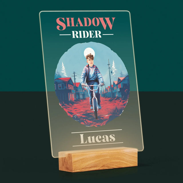 Ton Personnage: Shadow Rider - Impression Sur Verre Acrylique 