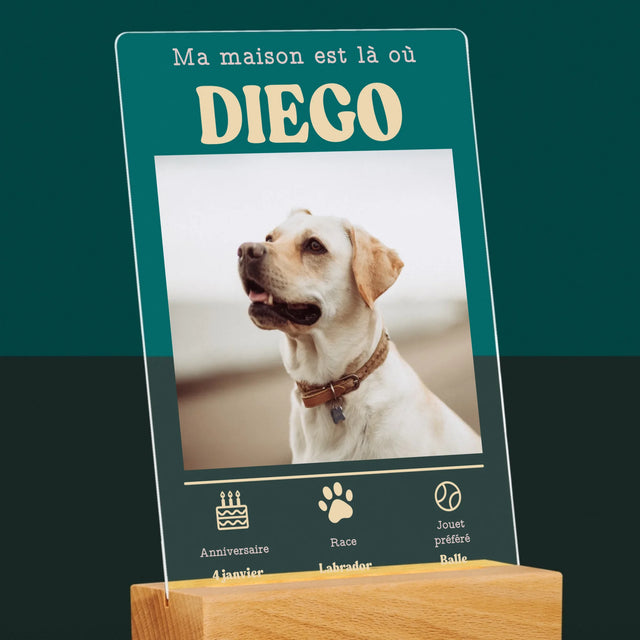 La Photo Et Un Texte: Métrique, Animal - Impression Sur Verre Acrylique 