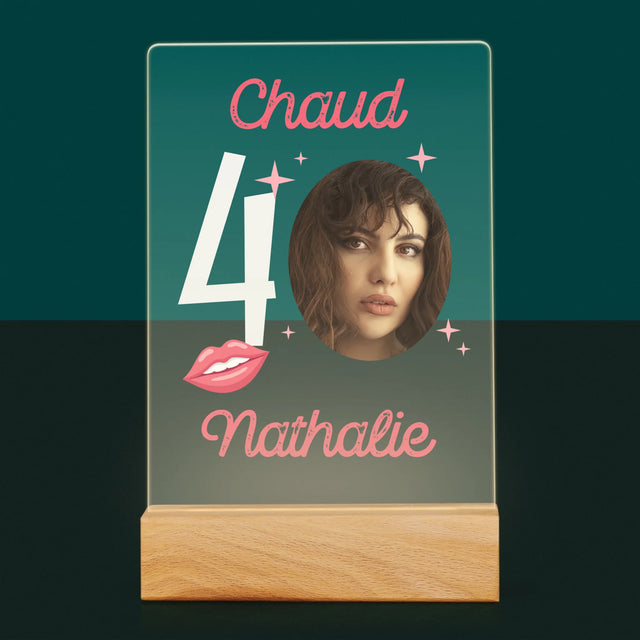 La Photo Et Un Texte: Chaud 40 - Impression Sur Verre Acrylique 