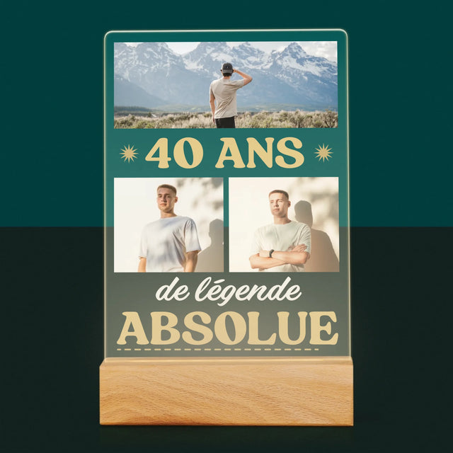 Le Collage Photo: 40 Ans De Légende - Impression Sur Verre Acrylique 